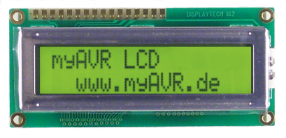 LCD Modul f&uuml;r Textausgaben, 2x16 Zeichen, 5 V